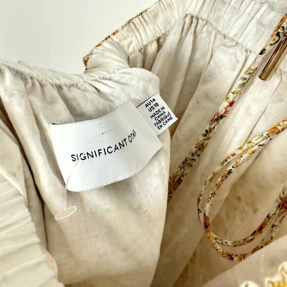 SIGNIFICANT OTHER Cara Floral Print Halter Neck Maxi Dress in Rosale Print US 10 - Picture 8 of 15